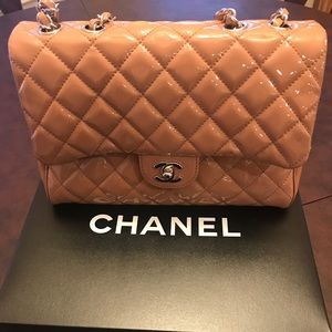 Chanel patent medium handbag